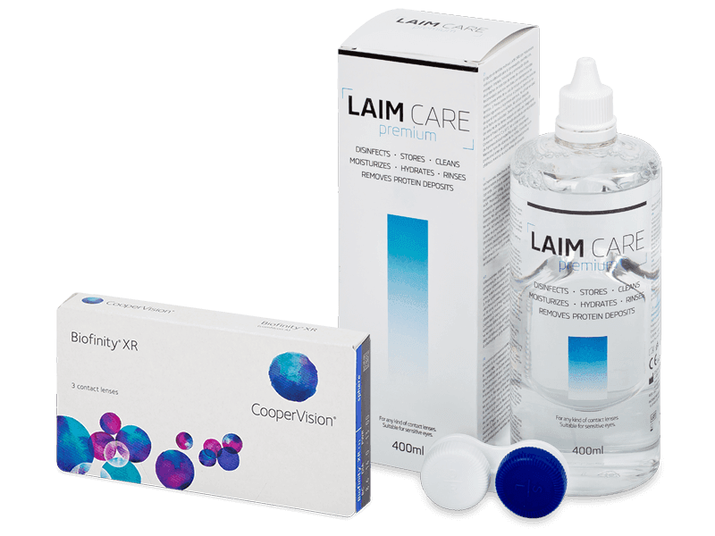 Biofinity XR (3 db lencse) + Laim Care kontaktlencse folyadék 400 ml - Kedvezményes csomag