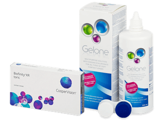 Biofinity XR Toric (3 db lencse) + Gelone kontaktlencse folyadék 360 ml
