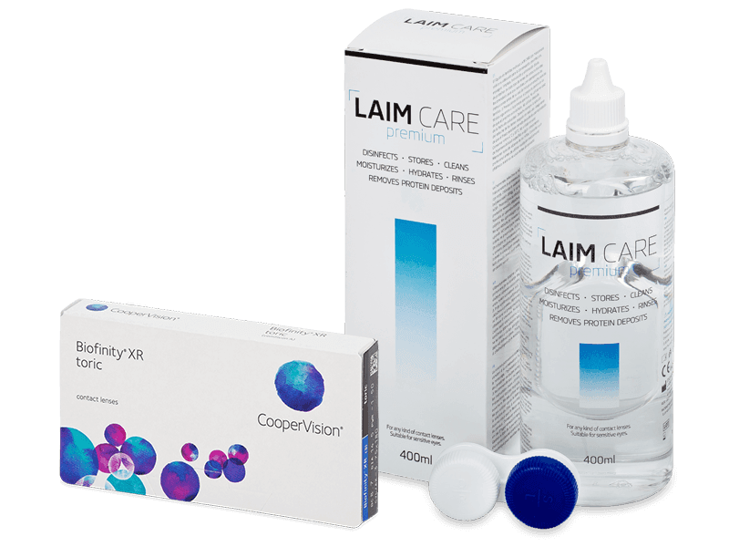 Biofinity XR Toric (3 db lencse) + Laim Care kontaktlencse folyadék 400 ml - Kedvezményes csomag