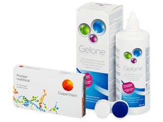 Proclear Multifocal (6 db lencse) + Gelone kontaktlencse folyadék 360 ml