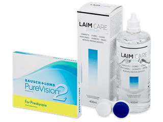 PureVision 2 for Presbyopia (3 db lencse) + 400 ml Laim-Care ápolószer