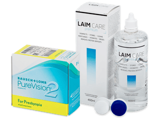 PureVision 2 for Presbyopia (6 db lencse) + 400 ml Laim-Care ápolószer