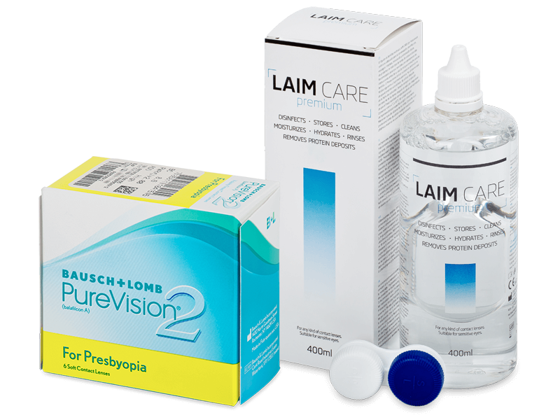 PureVision 2 for Presbyopia (6 db lencse) + 400 ml Laim-Care ápolószer - Kedvezményes csomag