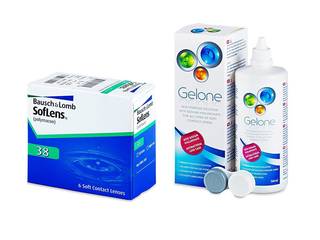 SofLens 38 (6 db lencse) + 360 ml Gelone ápolószer - Korábbi csomagolás