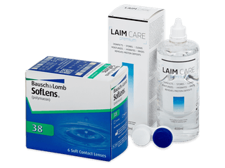 SofLens 38 (6 db lencse) + 400 ml Laim-Care ápolószer - Kedvezményes csomag