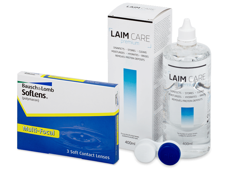 SofLens Multi-Focal (3 db lencse) + 400 ml Laim-Care ápolószer - Kedvezményes csomag