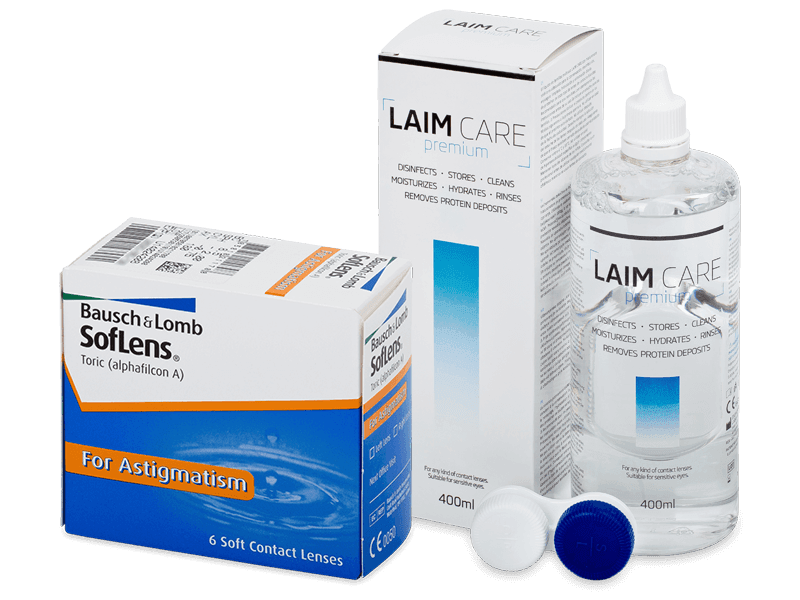 SofLens Toric (6 db lencse) + Laim Care kontaktlencse folyadék 400 ml - Kedvezményes csomag