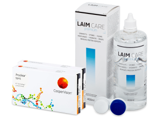 Proclear Toric XR (2x3 db lencse) + 400 ml Laim-Care ápolószer