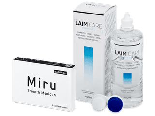 Miru 1month Menicon multifocal (6 db lencse) + 400 ml Laim-Care ápolószer