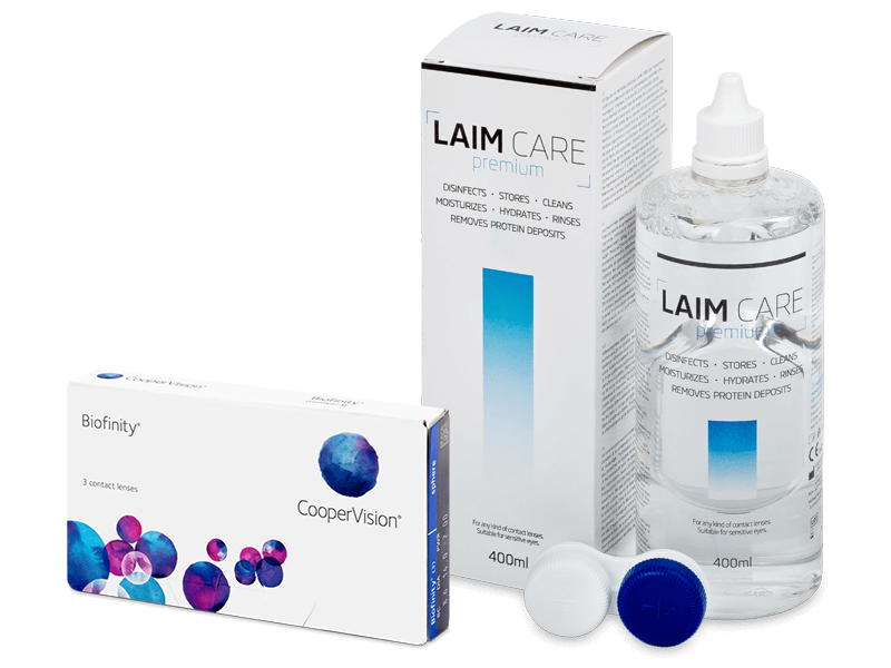 Biofinity (3 db lencse) + 400 ml Laim-Care ápolószer - Kedvezményes csomag