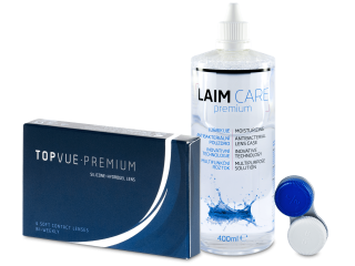 TopVue Premium (6 db lencse) + Laim-Care ápolószer 400 ml