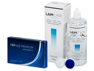 TopVue Premium (6 db lencse) + Laim-Care ápolószer 400 ml