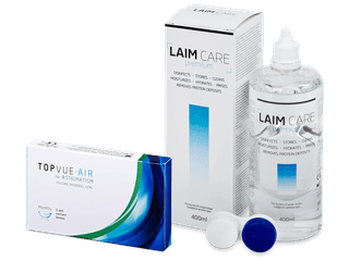 TopVue Air for Astigmatism (3 db lencse) + 400 ml Laim-Care ápolószer