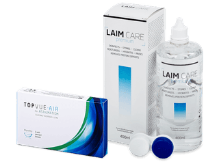 TopVue Air for Astigmatism (3 db lencse) + 400 ml Laim-Care ápolószer