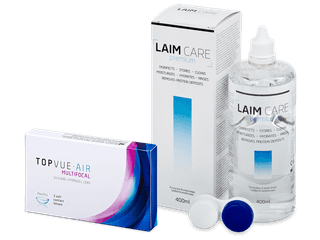 TopVue Air Multifocal (3 db lencse) + 400 ml Laim-Care ápolószer