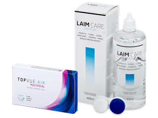 TopVue Air Multifocal (3 db lencse) + 400 ml Laim-Care ápolószer