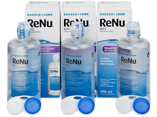 ReNu MPS Sensitive Eyes ápolószer 3 x 360 ml - Gazdaságos hármas kiszerelés - ápolószer