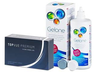 TopVue Premium (12 db lencse) + 360 ml Gelone ápolószer