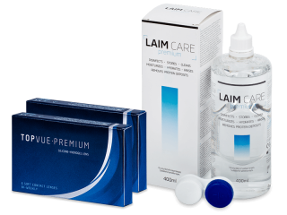 TopVue Premium (12 db lencse) + 400 ml Laim-Care ápolószer - Kedvezményes csomag