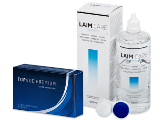 TopVue Premium (12 db lencse) + 400 ml Laim-Care ápolószer - Kedvezményes csomag