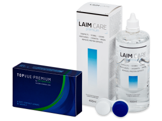 TopVue Premium for Astigmatism (6 db lencse) + Laim-Care ápolószer  400 ml