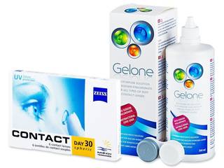Carl Zeiss Contact Day 30 Spheric (6 db lencse) + 360 ml Gelone ápolószer