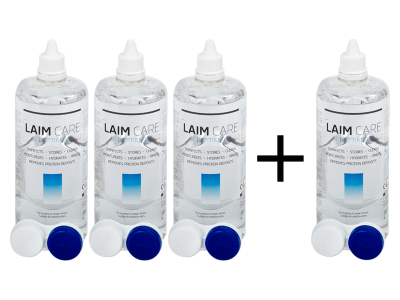 LAIM-CARE kontaktlencse folyadék 400 ml: 3+1 INGYEN - Kedvezményes csomag
