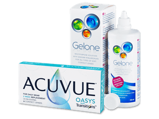 Acuvue Oasys with Transitions (6 db lencse) + Gelone 360 ml-es ápolószer