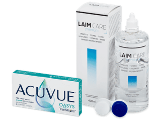 Acuvue Oasys with Transitions (6 db lencse) + Laim-Care 400 ml-es ápolószer