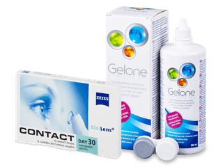 Carl Zeiss Contact Day 30 Compatic (6 db lencse) + 360 ml Gelone ápolószer - Kedvezményes csomag