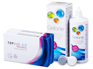 TopVue Air Multifocal (6 db lencse) + Gelone ápolószer 360 ml