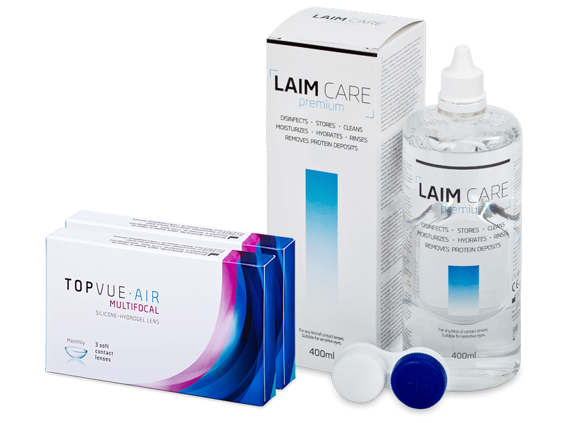 TopVue Air Multifocal (6 db lencse) + Laim-Care ápolószer 400 ml - Kedvezményes csomag