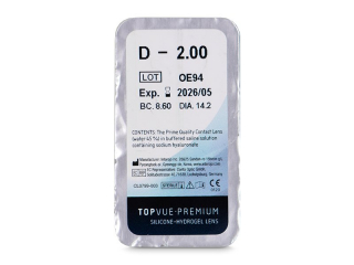 TopVue Premium (1 db lencse) - Buborékcsomagolás előnézete