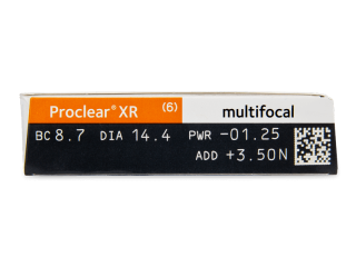 Proclear Multifocal XR (6 db lencse) - Paraméterek előnézete