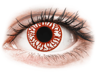 ColourVUE Crazy Lens - Blood Shot - dioptria nélkül napi lencsék (2 db lencse) - Coloured contact lenses