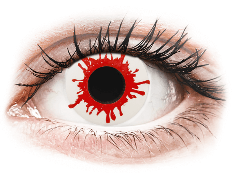 ColourVUE Crazy Lens - Wild Blood - dioptria nélkül napi lencsék (2 db lencse) - Coloured contact lenses