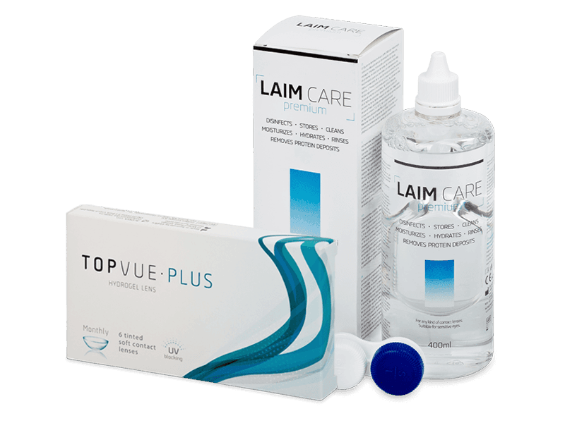 TopVue Monthly Plus (6 db lencse) + Laim Care kontaktlencse folyadék 400 ml - Kedvezményes csomag