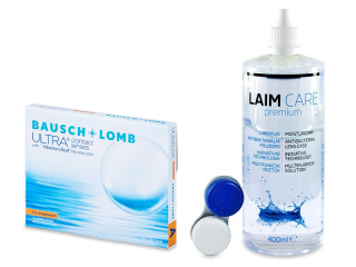 Bausch + Lomb ULTRA for Astigmatism (3 lencse) + 400 ml Laim-Care ápolószer