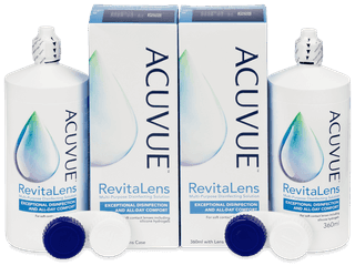 Acuvue RevitaLens kontaktlencse folyadék 2 x 360 ml - Gazdaságos duo kiszerelés - ápolószer