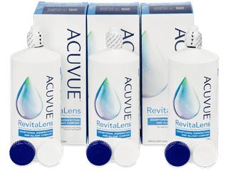 Acuvue RevitaLens kontaktlencse folyadék 3 x 360 ml - Gazdaságos hármas kiszerelés - ápolószer