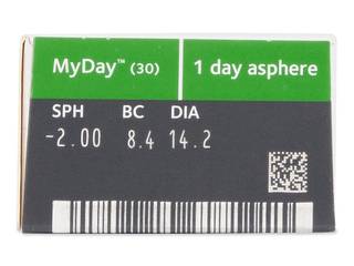 MyDay daily disposable (90 db lencse) - Paraméterek előnézete