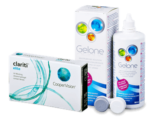 Clariti Elite (3 lencse) + 360 ml Gelone ápolószer