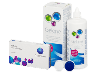 Biofinity Toric Multifocal (6 db lencse) + Gelone kontaktlencse folyadék 360 ml - Kedvezményes csomag