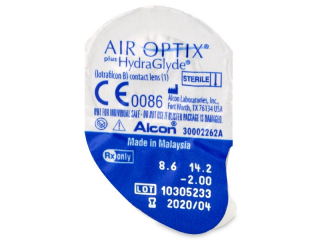 Air Optix plus HydraGlyde (6 db lencse) - Buborékcsomagolás előnézete