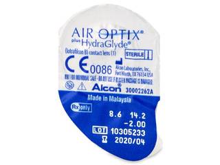 Air Optix plus HydraGlyde (6 db lencse) - Buborékcsomagolás előnézete