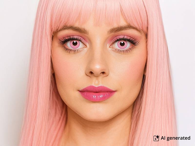 CRAZY LENS - Barbie Pink - dioptriával napi lencsék (2 db lencse)