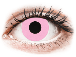 CRAZY LENS - Barbie Pink - dioptriával napi lencsék (2 db lencse) - Coloured contact lenses