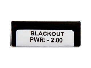 CRAZY LENS - Black Out - dioptriával napi lencsék (2 db lencse) - Paraméterek előnézete