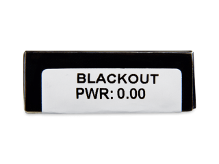 CRAZY LENS - Black Out - dioptria nélkül napi lencsék (2 db lencse) - Paraméterek előnézete