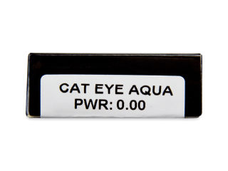 CRAZY LENS - Cat Eye Aqua - dioptria nélkül napi lencsék (2 db lencse) - Paraméterek előnézete